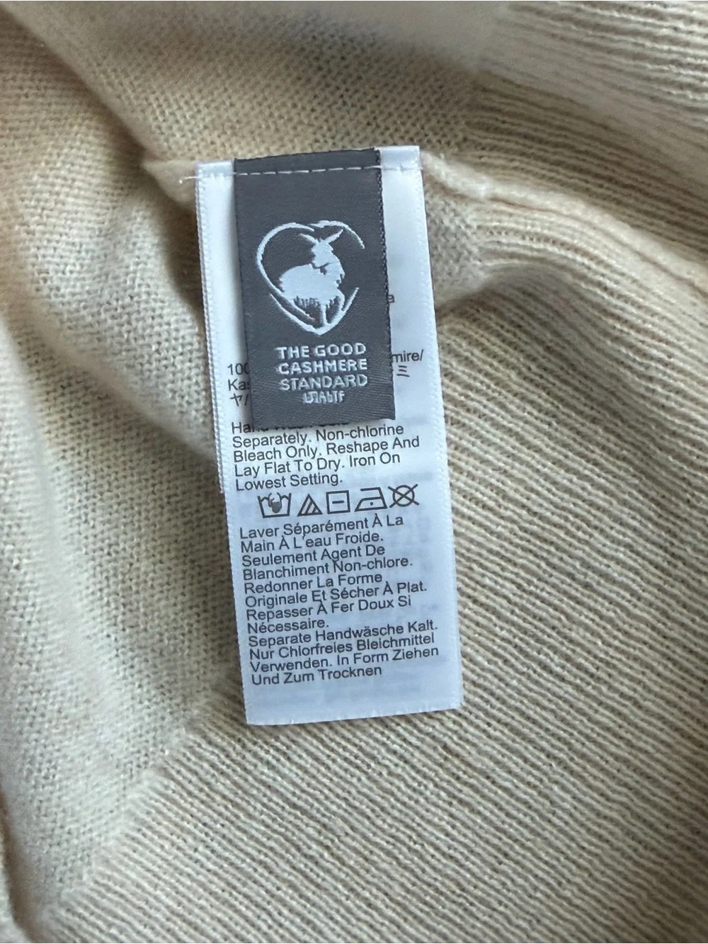 J.Crew 100% Cashmere Crewneck Sweater Ivory Oatmeal Size S NWT BA400